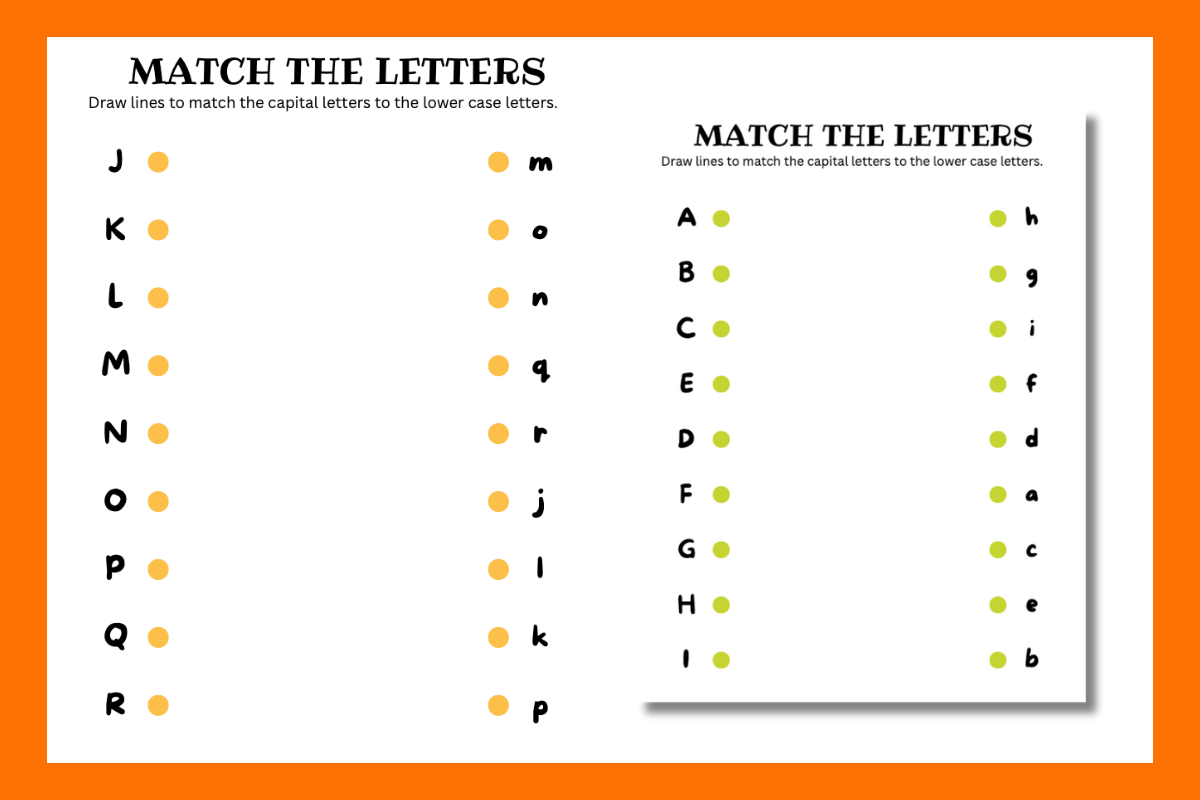 Match the letters