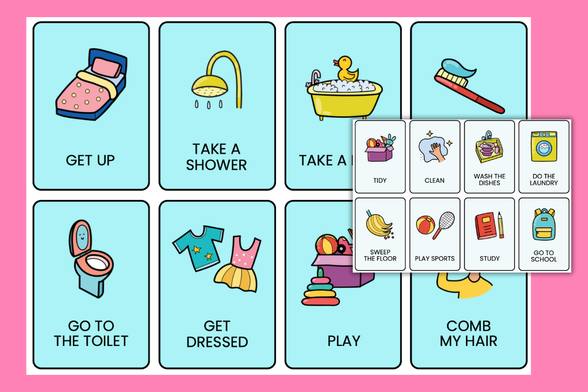 daily activity flashcards